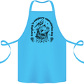 Capybara Appreciation Day Cotton Apron 100% Organic Turquoise