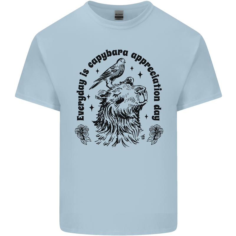Capybara Appreciation Day Kids T-Shirt Childrens Light Blue