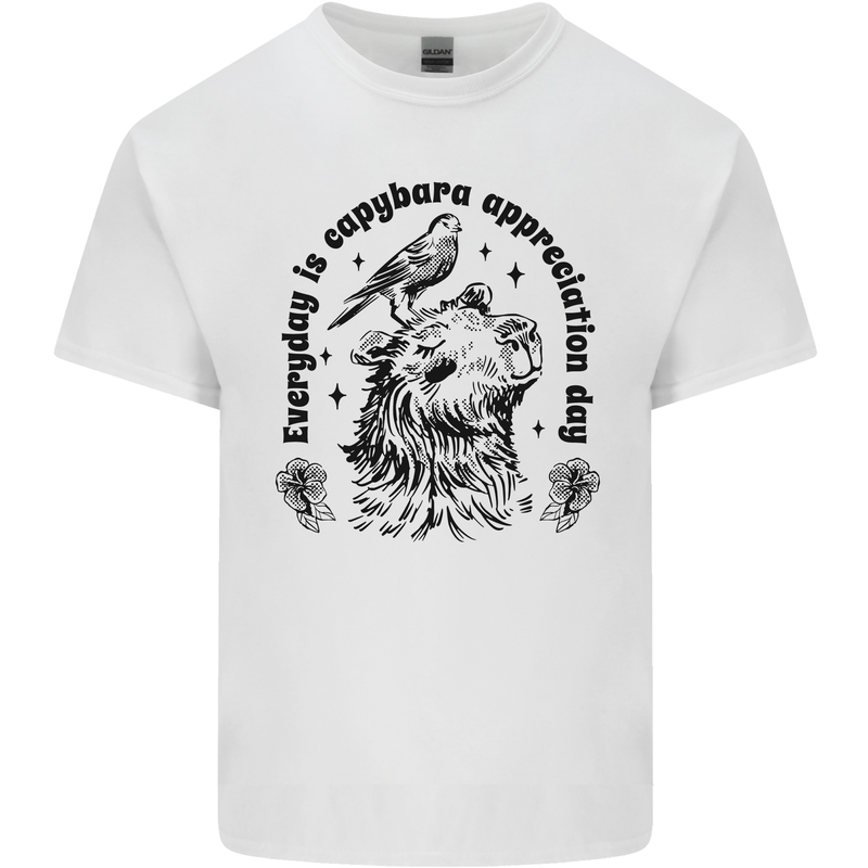 Capybara Appreciation Day Kids T-Shirt Childrens White