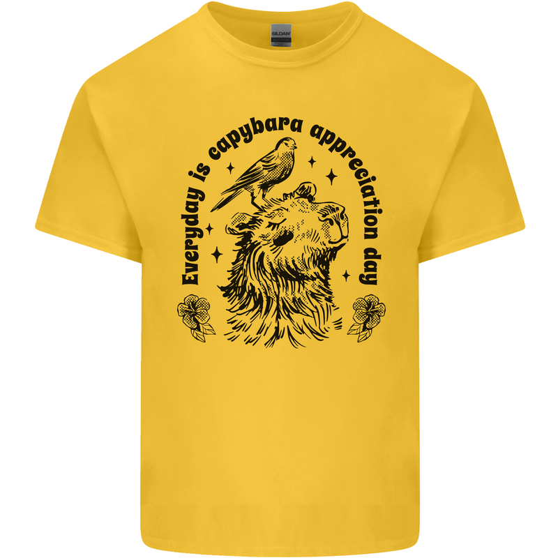 Capybara Appreciation Day Kids T-Shirt Childrens Yellow