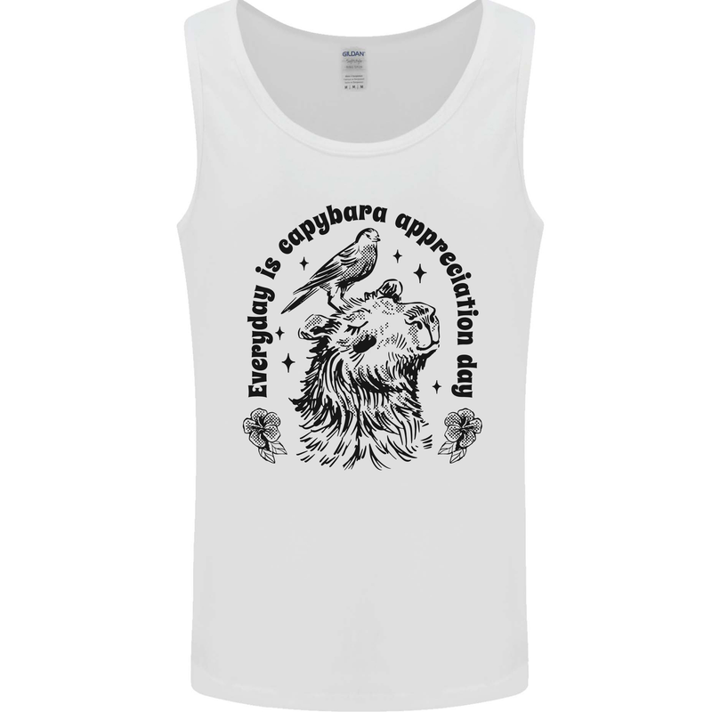 Capybara Appreciation Day Mens Vest Tank Top White