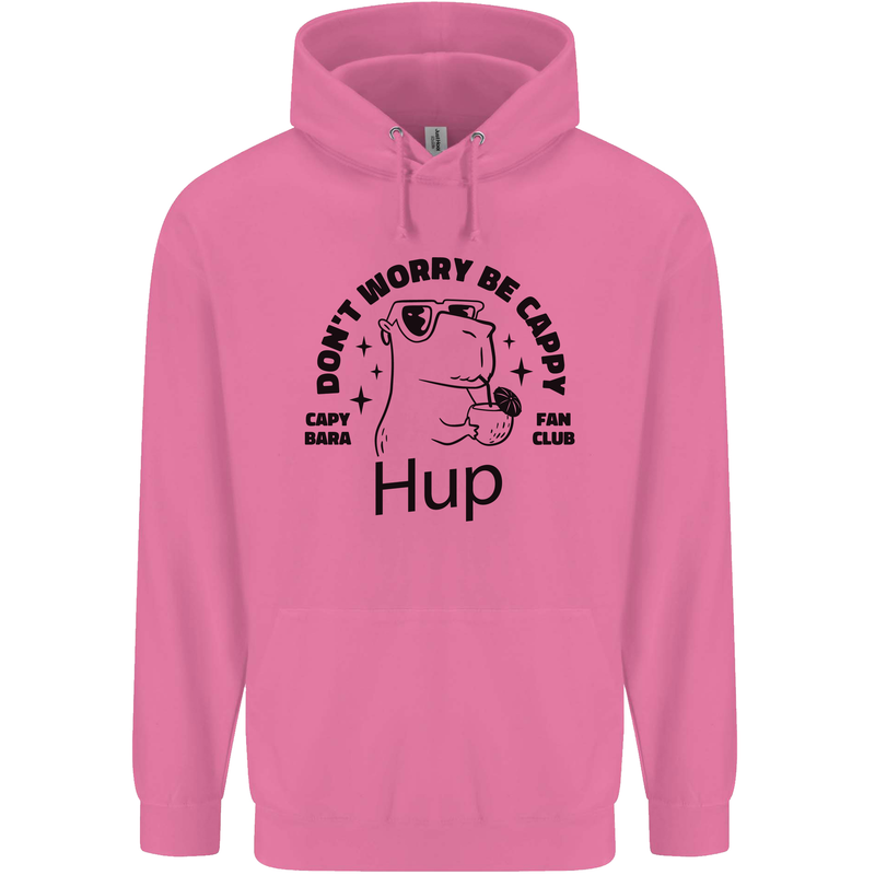 Capybara Be Cappy Funny Childrens Kids Hoodie Azalea
