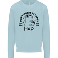 Capybara Be Cappy Funny Kids Sweatshirt Jumper Light Blue