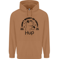Capybara Be Cappy Funny Mens 80% Cotton Hoodie Caramel Latte