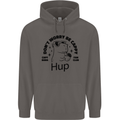 Capybara Be Cappy Funny Mens 80% Cotton Hoodie Charcoal