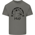 Capybara Be Cappy Funny Mens Cotton T-Shirt Tee Top Charcoal