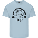 Capybara Be Cappy Funny Mens Cotton T-Shirt Tee Top Light Blue