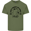 Capybara Be Cappy Funny Mens Cotton T-Shirt Tee Top Military Green