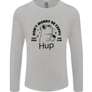 Capybara Be Cappy Funny Mens Long Sleeve T-Shirt Sports Grey