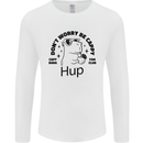 Capybara Be Cappy Funny Mens Long Sleeve T-Shirt White