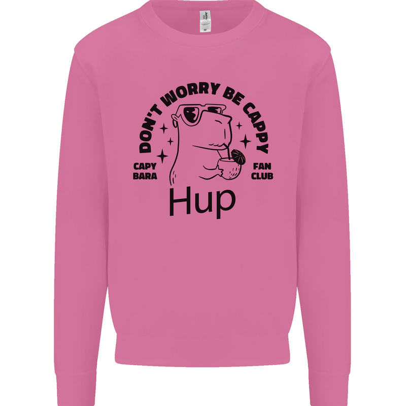 Capybara Be Cappy Funny Mens Sweatshirt Jumper Azalea