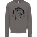 Capybara Be Cappy Funny Mens Sweatshirt Jumper Charcoal
