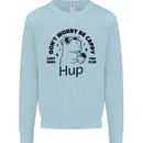 Capybara Be Cappy Funny Mens Sweatshirt Jumper Light Blue
