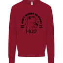 Capybara Be Cappy Funny Mens Sweatshirt Jumper Red
