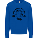 Capybara Be Cappy Funny Mens Sweatshirt Jumper Royal Blue