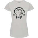 Capybara Be Cappy Funny Womens Petite Cut T-Shirt Sports Grey