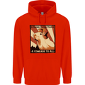 Capybara Comrade Childrens Kids Hoodie Bright Red