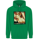 Capybara Comrade Childrens Kids Hoodie Irish Green