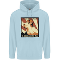 Capybara Comrade Childrens Kids Hoodie Light Blue