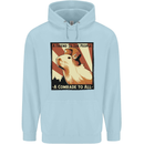 Capybara Comrade Childrens Kids Hoodie Light Blue