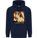 Capybara Comrade Childrens Kids Hoodie Navy Blue