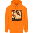 Capybara Comrade Childrens Kids Hoodie Orange