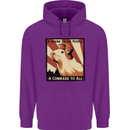 Capybara Comrade Childrens Kids Hoodie Purple
