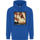 Capybara Comrade Childrens Kids Hoodie Royal Blue