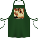 Capybara Comrade Cotton Apron 100% Organic Forest Green