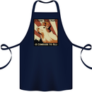 Capybara Comrade Cotton Apron 100% Organic Navy Blue