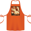 Capybara Comrade Cotton Apron 100% Organic Orange