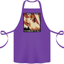 Capybara Comrade Cotton Apron 100% Organic Purple