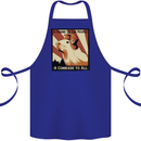 Capybara Comrade Cotton Apron 100% Organic Royal Blue