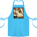 Capybara Comrade Cotton Apron 100% Organic Turquoise