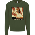 Capybara Comrade Kids Sweatshirt Jumper Forest Green