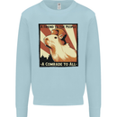 Capybara Comrade Kids Sweatshirt Jumper Light Blue