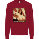 Capybara Comrade Kids Sweatshirt Jumper Red