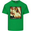 Capybara Comrade Mens Cotton T-Shirt Tee Top Irish Green