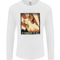 Capybara Comrade Mens Long Sleeve T-Shirt White
