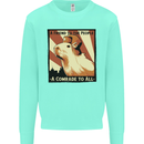 Capybara Comrade Mens Sweatshirt Jumper Peppermint