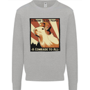 Capybara Comrade Mens Sweatshirt Jumper Sports Grey