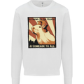 Capybara Comrade Mens Sweatshirt Jumper White