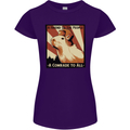Capybara Comrade Womens Petite Cut T-Shirt Purple