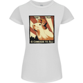 Capybara Comrade Womens Petite Cut T-Shirt White