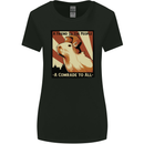 Capybara Comrade Womens Wider Cut T-Shirt Black