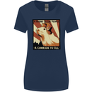 Capybara Comrade Womens Wider Cut T-Shirt Navy Blue