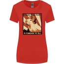 Capybara Comrade Womens Wider Cut T-Shirt Red