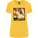 Capybara Comrade Womens Wider Cut T-Shirt Yellow