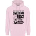 Car Drifting Burning Tires Childrens Kids Hoodie Light Pink