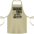 Car Drifting Burning Tires Cotton Apron 100% Organic Khaki